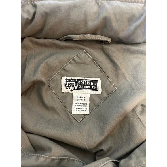 Route 66 Original Clothing mens jacket size L green army canvas utility - Picture 5 of 8